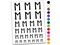 Norse Viking Dwarven Rune Letter E Temporary Tattoo Water Resistant Fake Body Art Set Collection